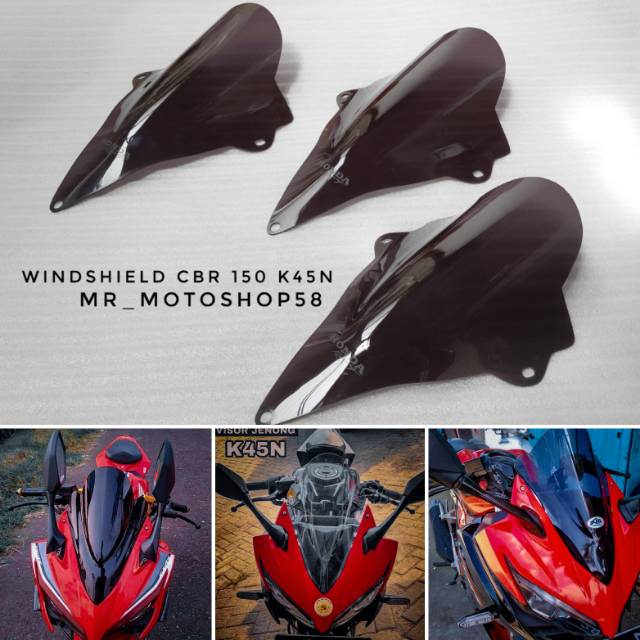 New VISOR CBR FACELIFT K45N WINSHIELD CBR 150 FACELIFT NEW K45N