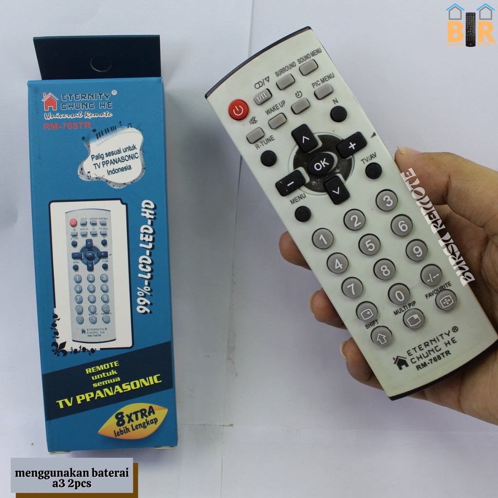 Remot / Remote  MULTI TV TABUNG PANASONIIKKK TYPE RM 768 TR / ecer dan grosir