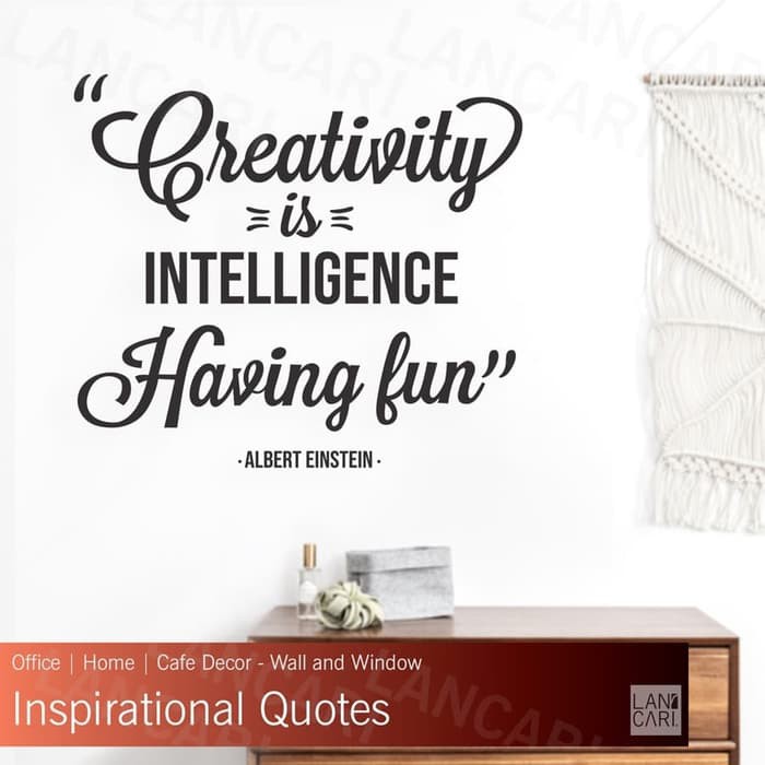 Sticker Dinding Albert Einstein Quotes Stiker quote Cutting Kaca wallpaper