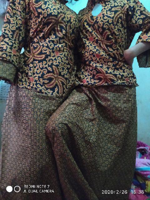 Ms Gamis Batik Sriwedari Maxi Bumil/busui Katun Sogan Manggar Padi