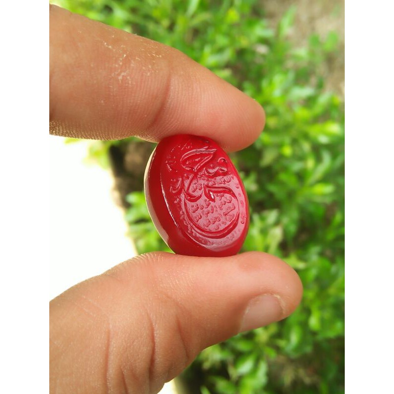 Akik Yaman Ahmar Grafir Shalawat Fatih