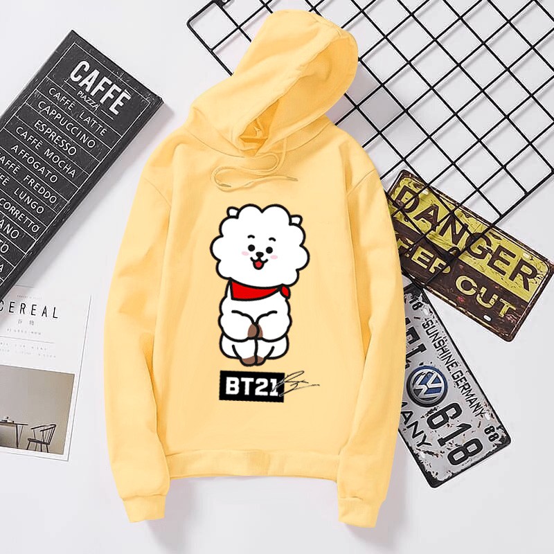 Sweater Hoodie Wanita Kartun R J Size M Fit To L-1