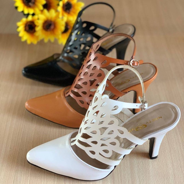 Sandal heels pesta tali gladiator 8cm