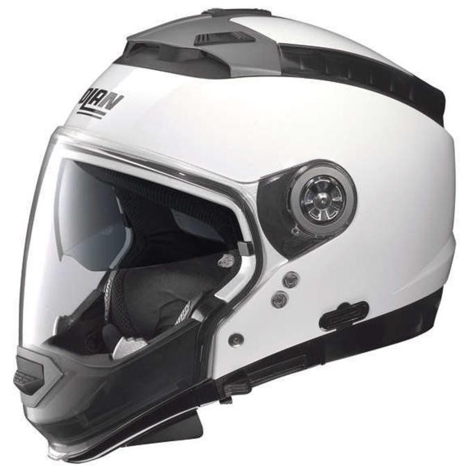Helm Nolan N44 Classic Metal white, model bisa diubah ubah terlariss