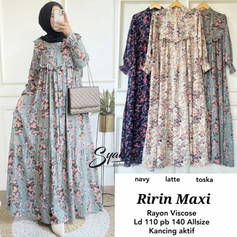 RIRIN MAXY/GAMIS/DRESS BY SYAKIRA BEST SELLER