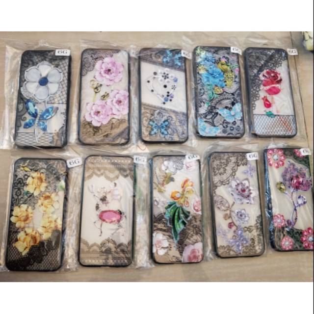 Apple IPHONE IP 6 6G 6S SOFTCASE BATIK HENA PREMIUM