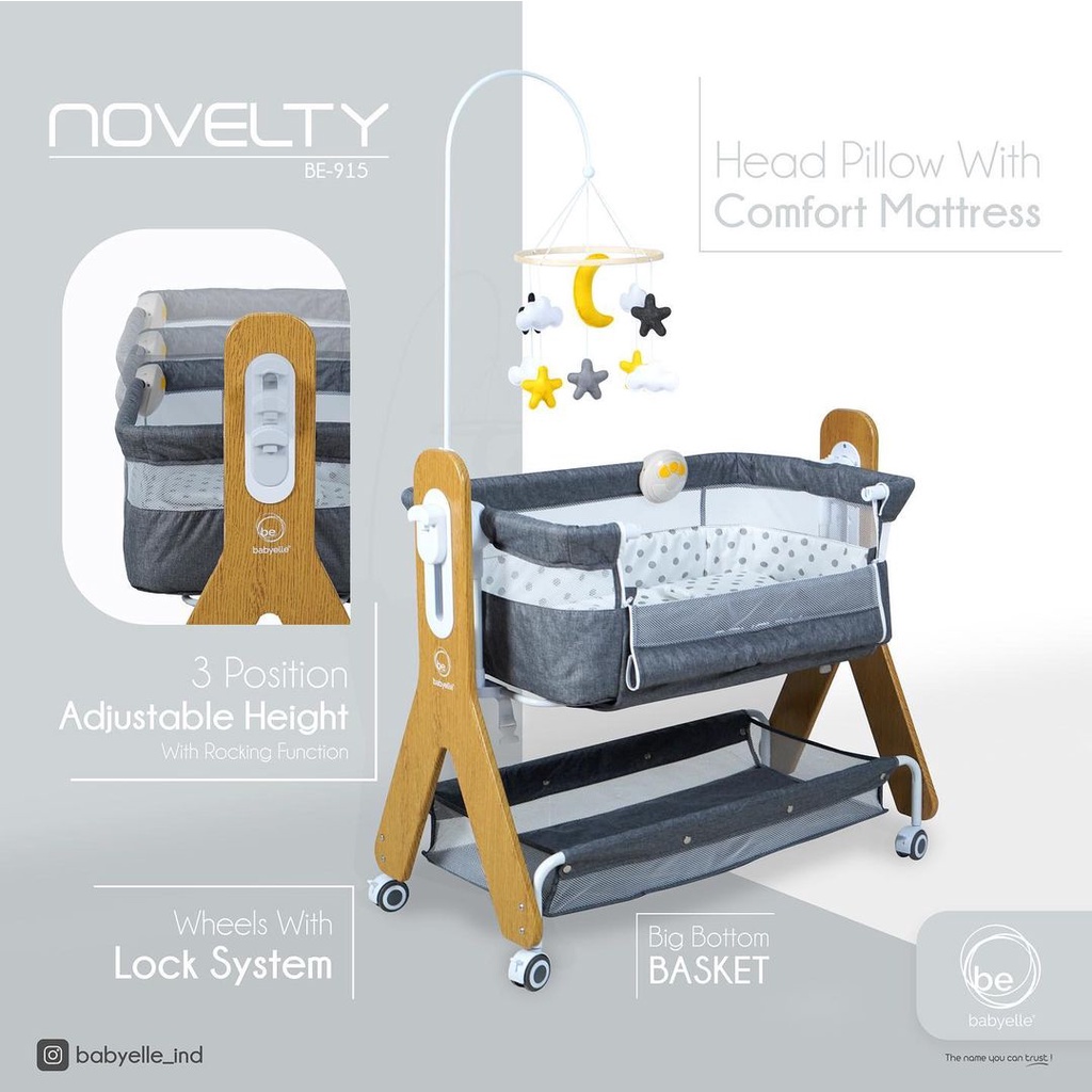 Box Bayi BabyElle BE 915 Novelty Baby Bed and Co Slepper / Baby Box Tempat Tidur Bayi Baby Elle