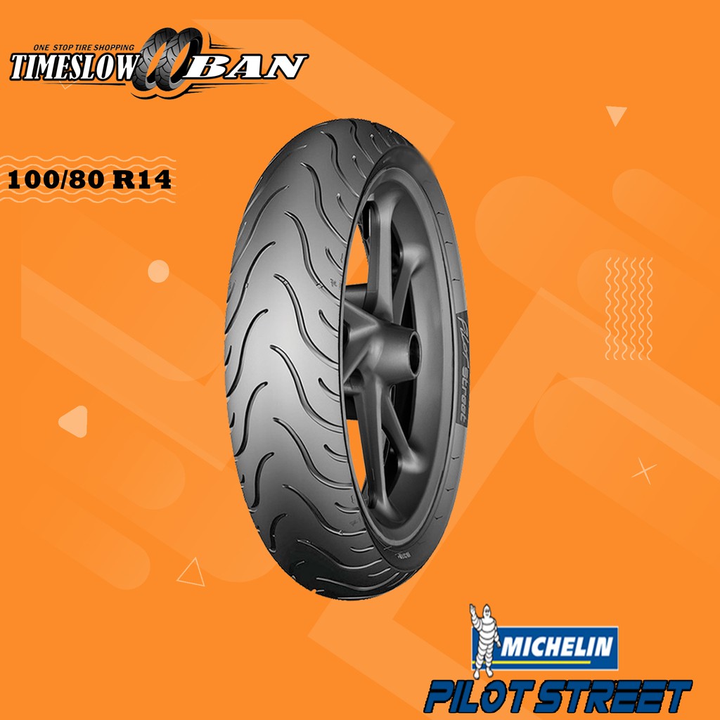 Ban Depan Motor PCX // MICHELIN PILOT STREET 100/80 Ring 14 Tubeless