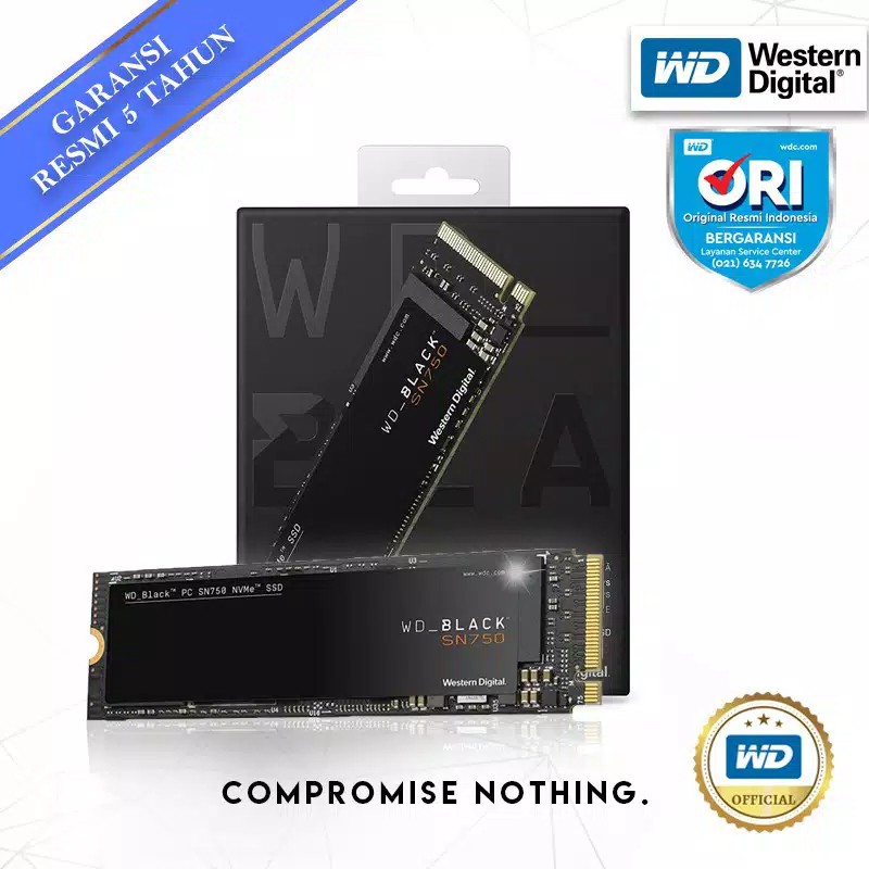 SSD WD Black 1TB SN750 M.2 NVMe