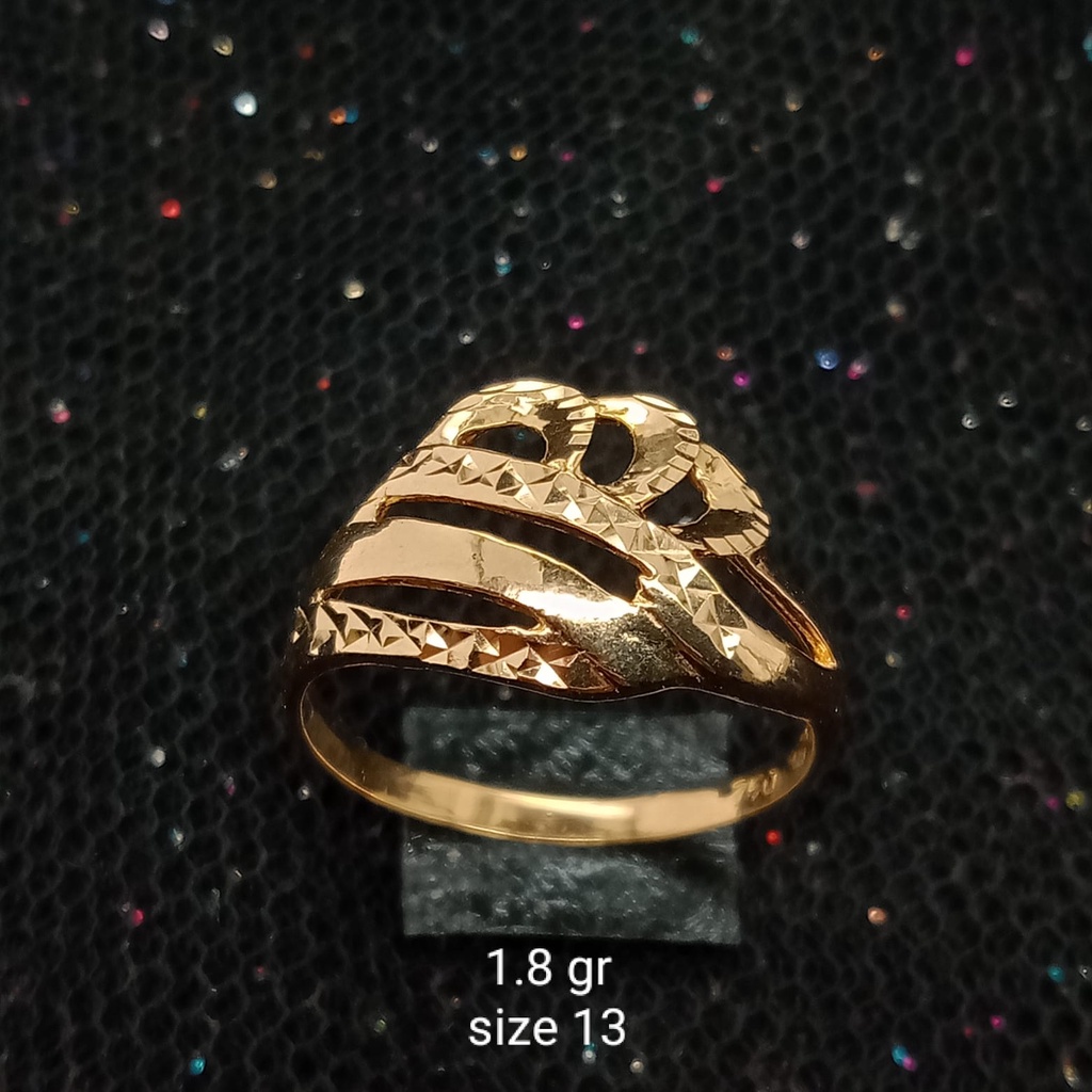 Cincin Emas 17K - 1.8 gr Kadar 750 - 303