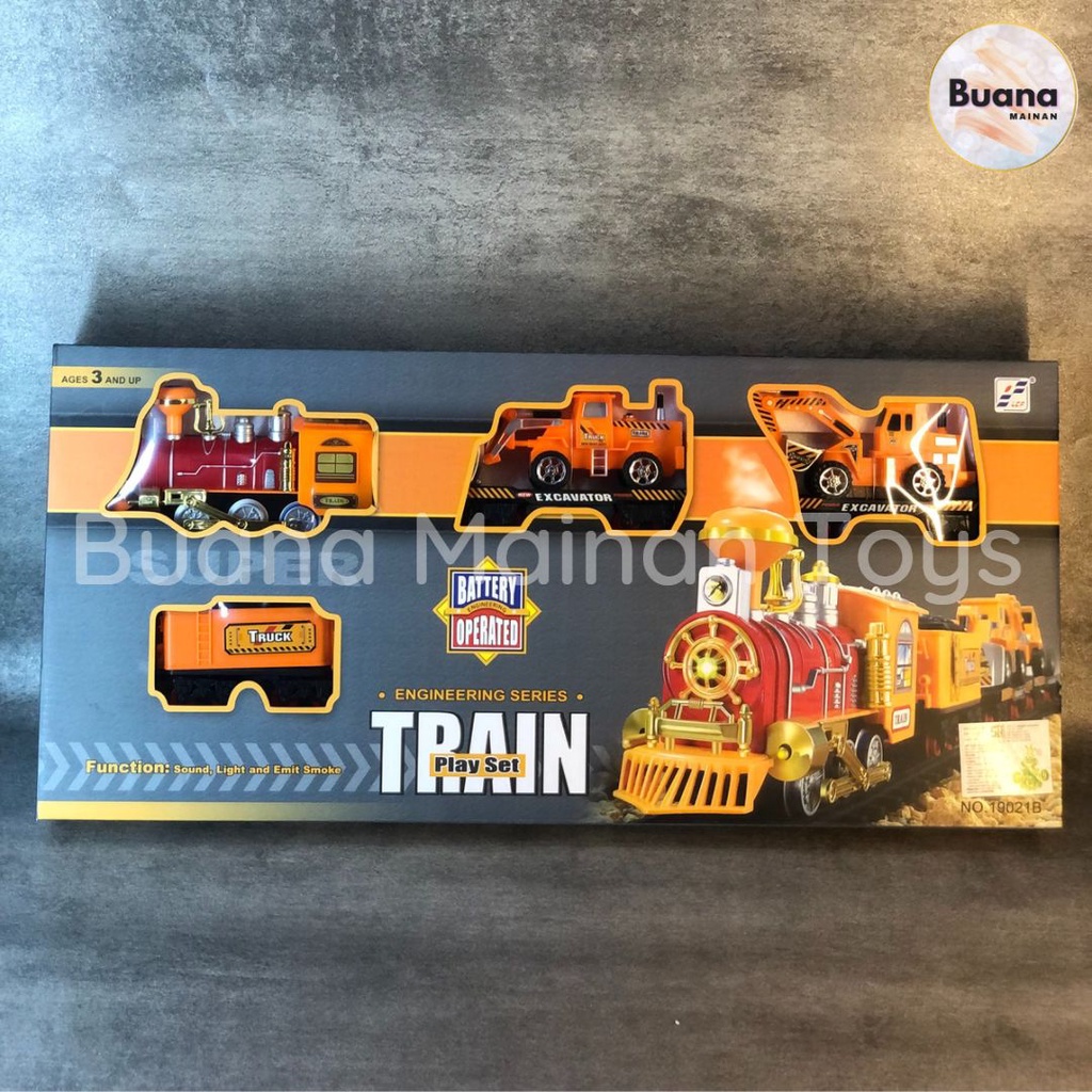 RAIL TRACK SET ENGINEERING  TRAIN MAINAN ANAK KERETA API KONSTRUKSI