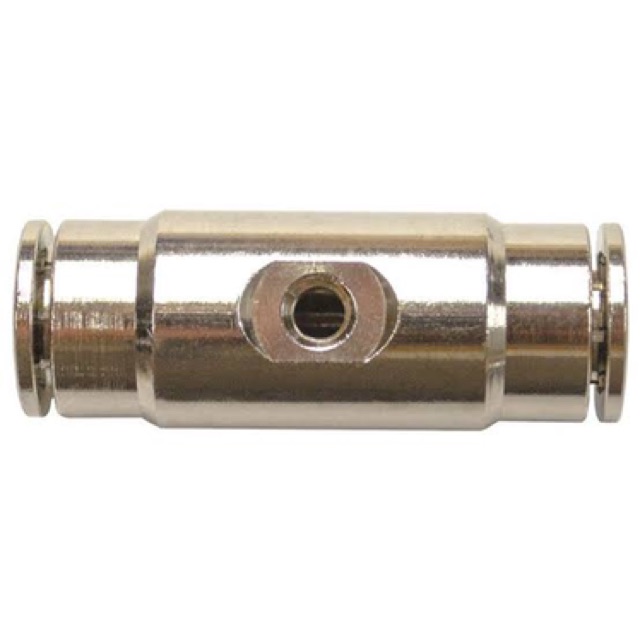 Tee 3/8 mm Ke Nozzle 3/16” - PU Quick Connector / Fitting Push In - Stainless