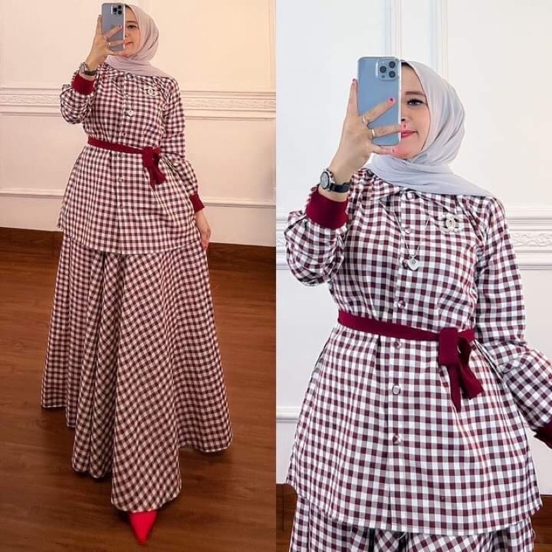 LESTY DRESS PART 3 BY INJI (PO 8 DESEMBER)/ Salvina one set Rok