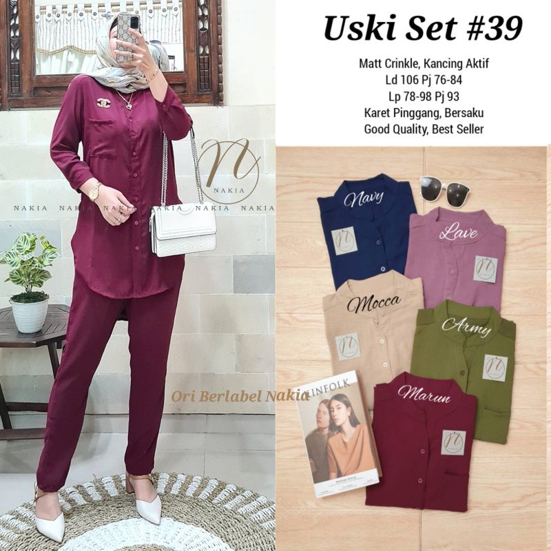 Uski Set #39 By Nakia / Setelan Kekinian