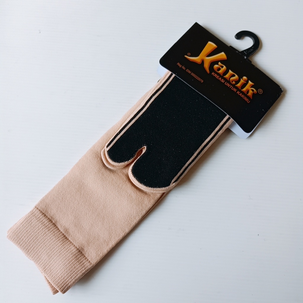 Kazarasock - Kaos Kaki Kanik Jempol Telapak Hitam Slimfit - Kaos Kaki Jempol Muslim Halal