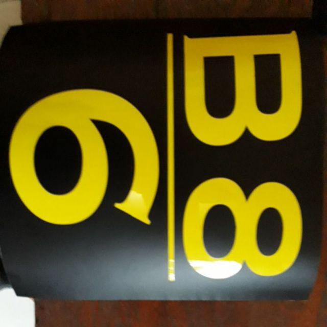 Stiker Dinding Kaca Custom Nomor Rumah Digital Jalan Kode Pos Sticker