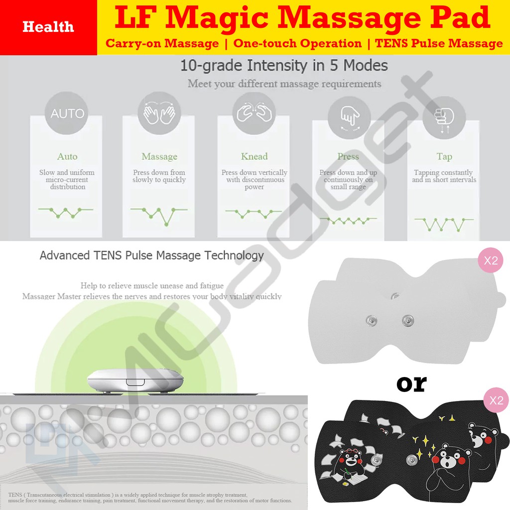 LF Magic Massage Pad - Alat Pijat Portable