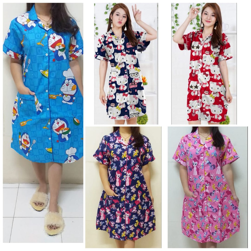 DASTER DEWASA MOTIF KUDA PONY HK DORAEMON/ DASTER BGUS HARGA TERMURAH