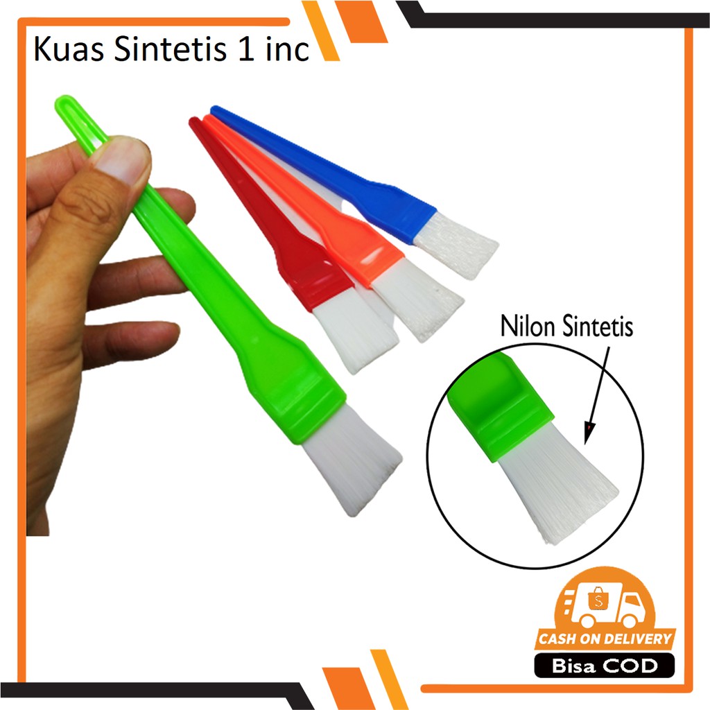 Kuas Kue Roti Nylon Plastik Sintetis 1 inc Murah