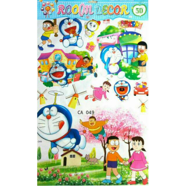 Wallsticker doraemon nobita / stiker dinding 3D