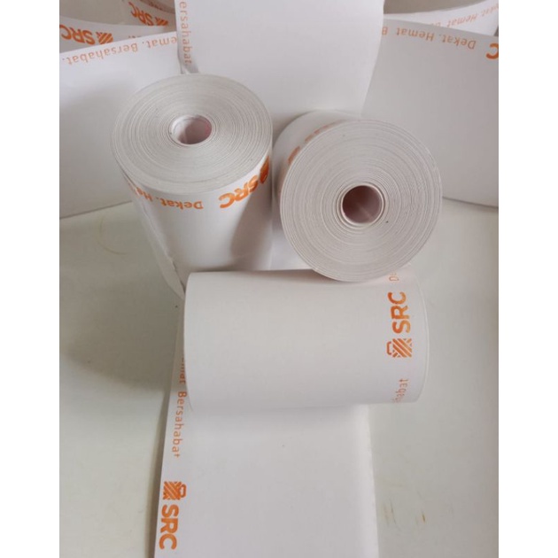 

KERTAS SETRUK PRINTER THERMAL EDC LOGO SRC UKURAN 58x40mm