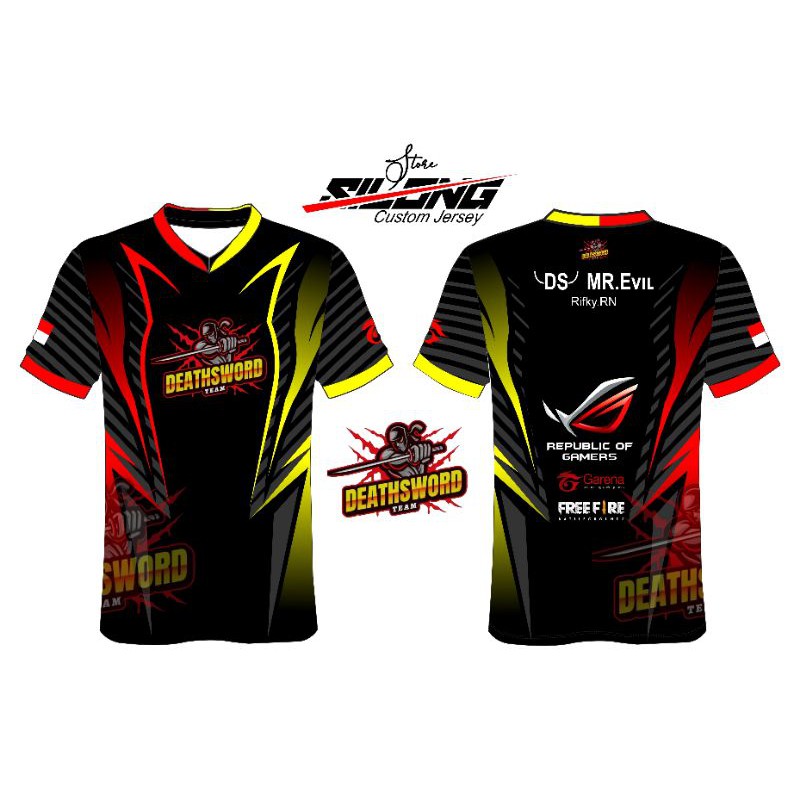 Custom Jersey Gaming PUBG FreeFire Mobile Legend Dll