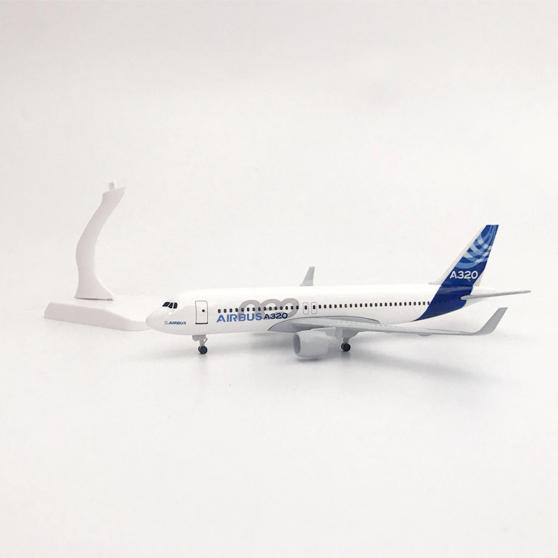 Miniatur Diecast Pesawat Terbang Airbus A320 Bahan Metal Ukuran 16CM / 20CM Untuk Koleksi / Hadiah