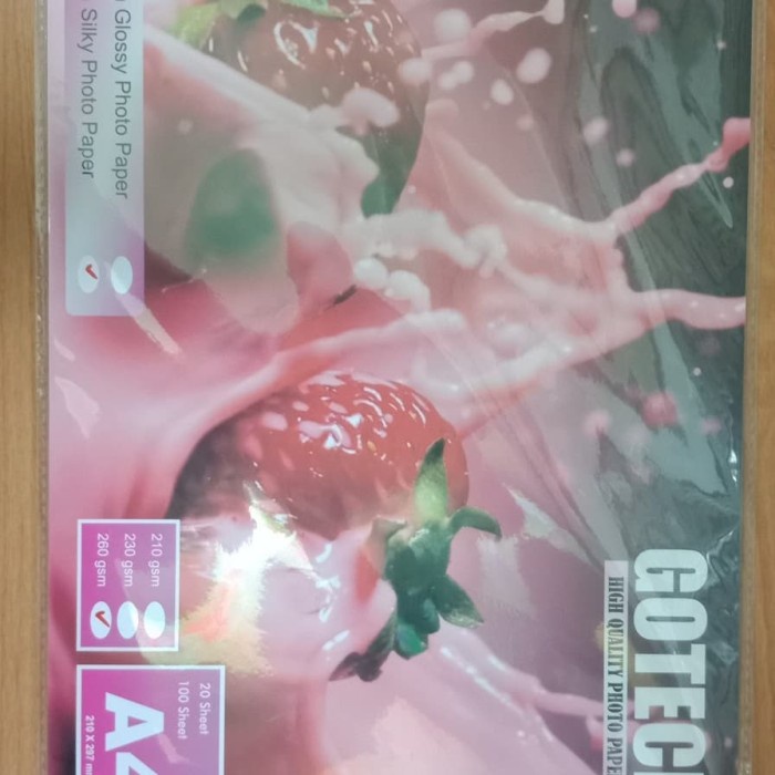 

Senikertas- Gotech High Silky Photo Paper 260 Gsm -Kertas-Seni.