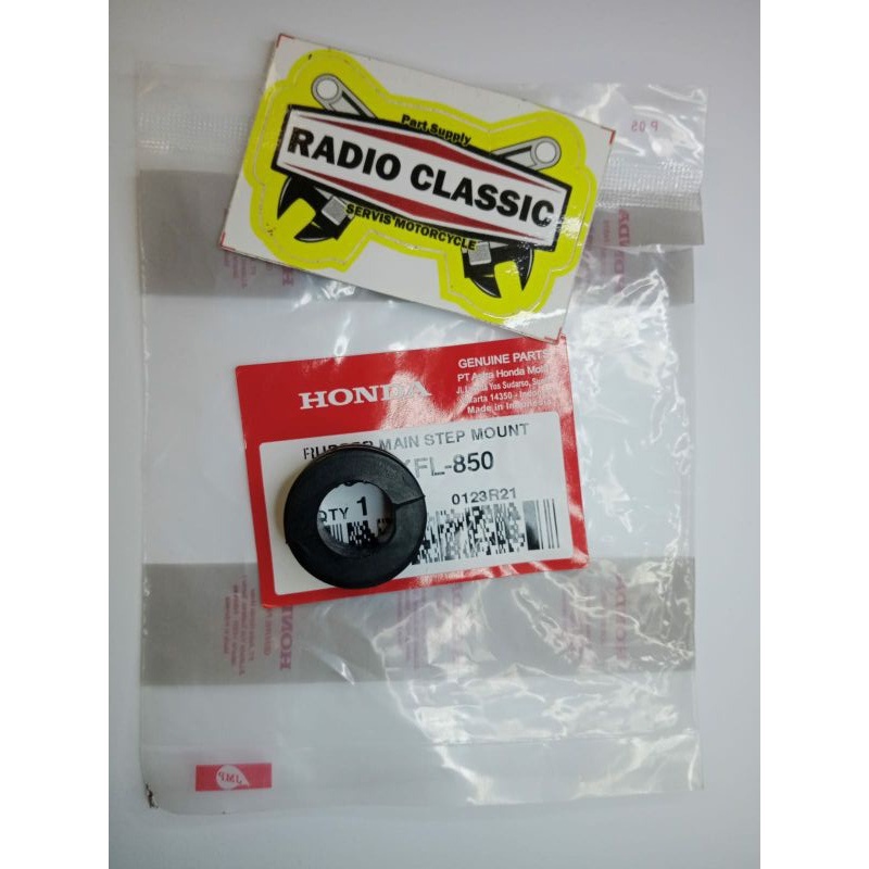 KARET DAMPER BAR STEP HONDA KARISMA KIRANA SUPRAX125 ORI AHM 50613KFL850