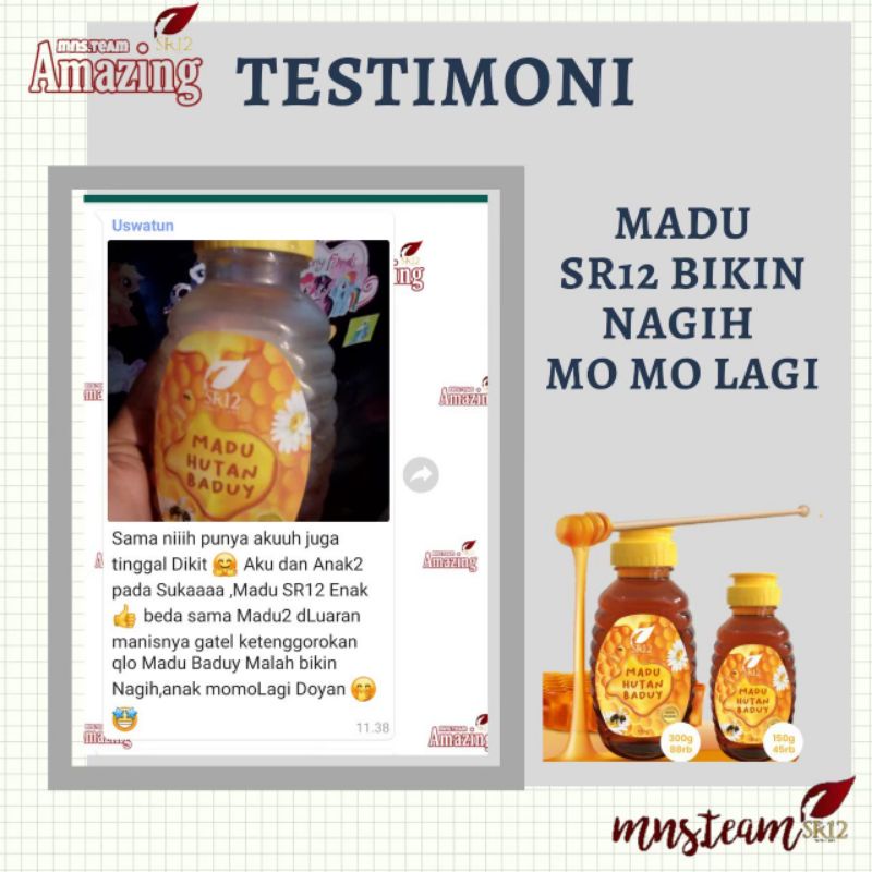 Madu Hutan Baduy/ Madu 100% Murni/ Madu Asli SR12/ Madu Hutan Asli Murni