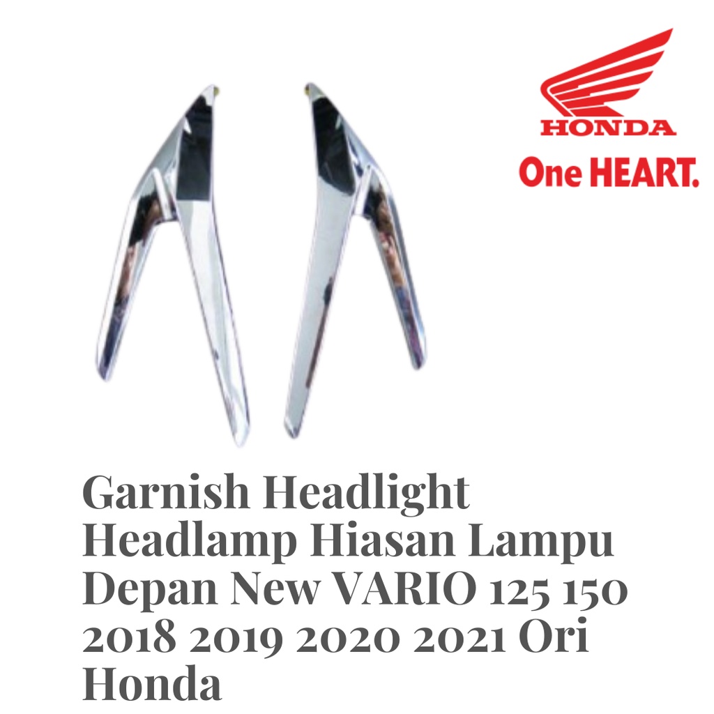 Garnish Headlight Headlamp Hiasan Lampu Depan New VARIO 125 150 2018 2019 2020 2021 Ori Honda (COD)