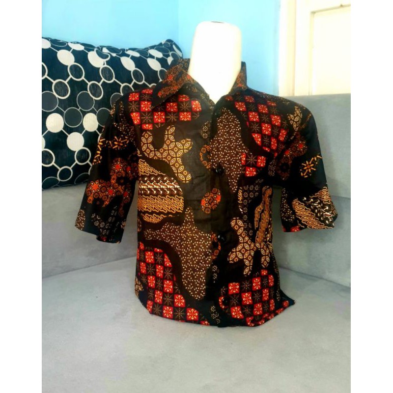 Kemeja Batik Anak - baju batik anak laki laki umur 5-10 tahun hem batik anak pendek