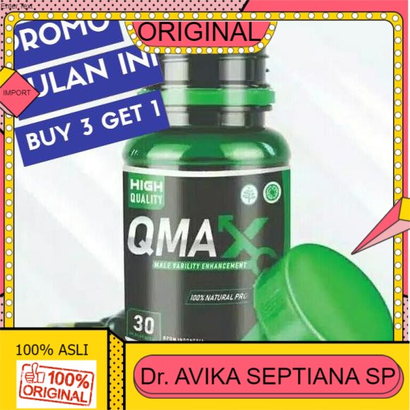100% ASLI obat qmax original kuat pria tahan lama herbal suplemen dewasa