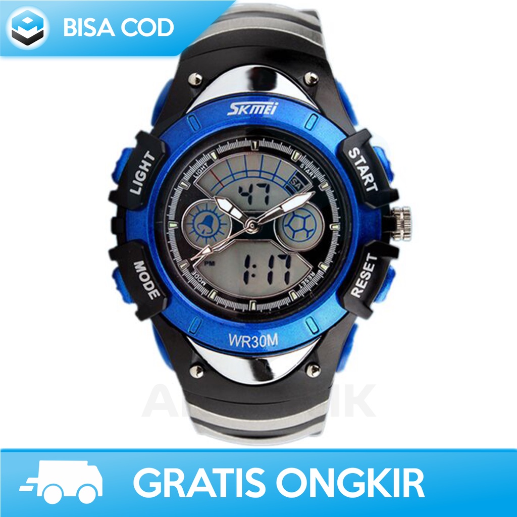 JAM TANGAN ANAK COWOK OLAHRAGA DIGITAL ANALOG SKMEI AD0998 ORI ANTI AIR