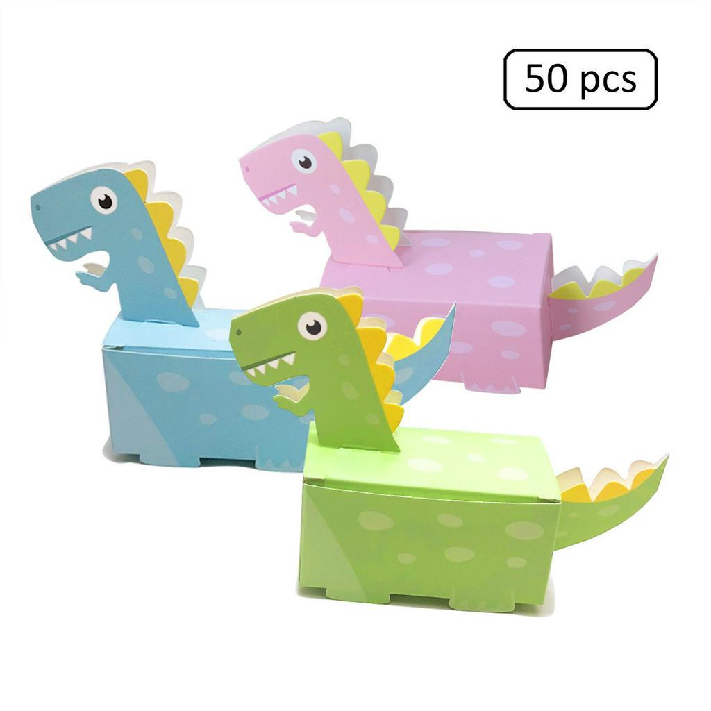 (10 PCS) KOTAK SOUVENIR MOTIF DINO / GIFT BOX ANAK ULANG TAHUN/ KOTAK PERMEN ANAK MOTIF DINO