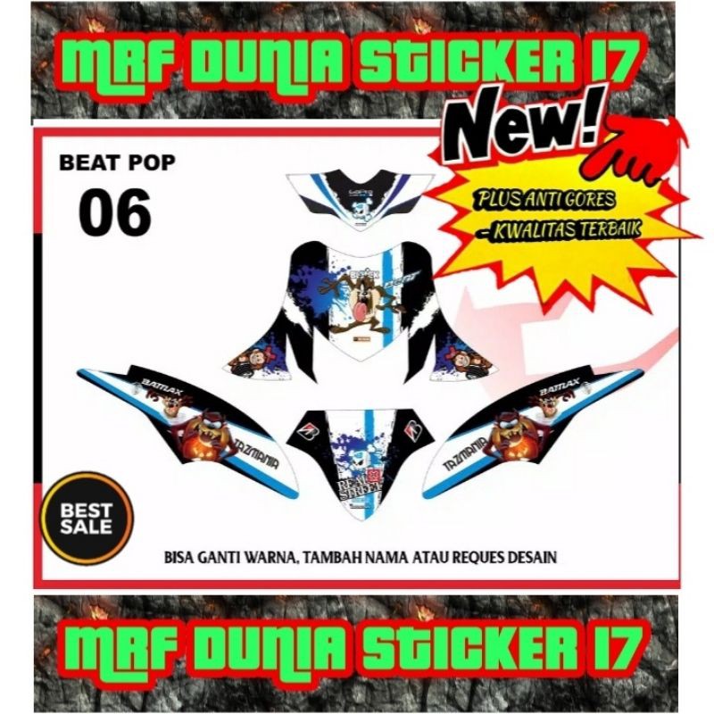 sticker dekal beat pop full body decal beat pop stiker  beat pop motor beat pop full body 06