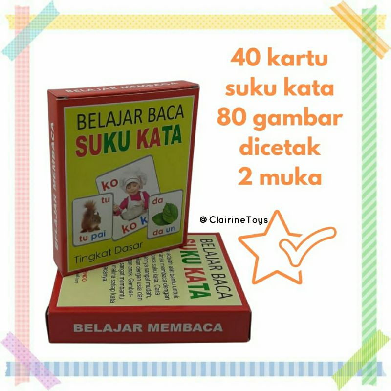 KARTU MEMBACA SUKU KATA EKONOMIS