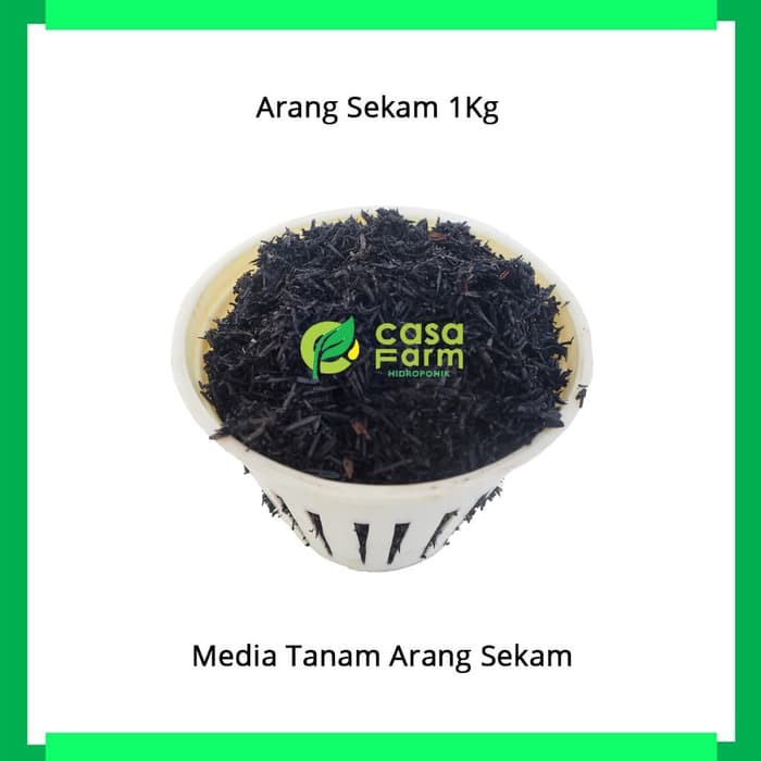 Unik Media Tanam Arang Sekam - sekam bakar - 1Kg Murah