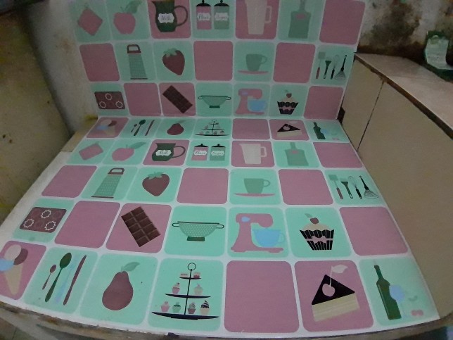 Wall Stiker Dapur Anti Minyak 45 X 70 Cm Bahan Aluminium Foil Wallpaper Dekorasi Dapur Hiasan Dapur