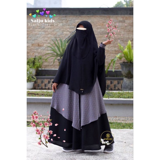 SET GAMIS SALJU KIDS REMAJA DUTA BUSANA BALIKPAPAN SYARI NGAJI LEBARAN POLOS