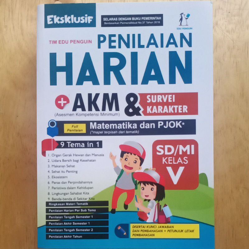 Penilaian Harian + AKM SD/MI Kelas 5 Bestseller