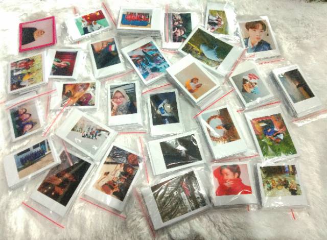 (25FOTO) POLAROID CUSTOM BACKGROUND LAMINASI GLOSSY ANTI AIR