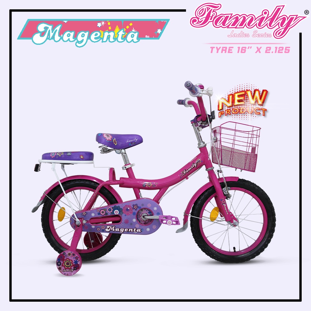 SEPEDA ANAK MINI 16 FAMILY MAGENTA