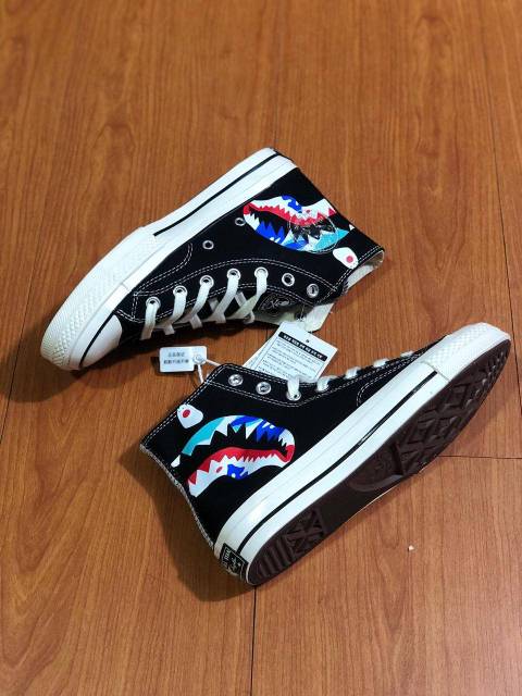 bape heart converse