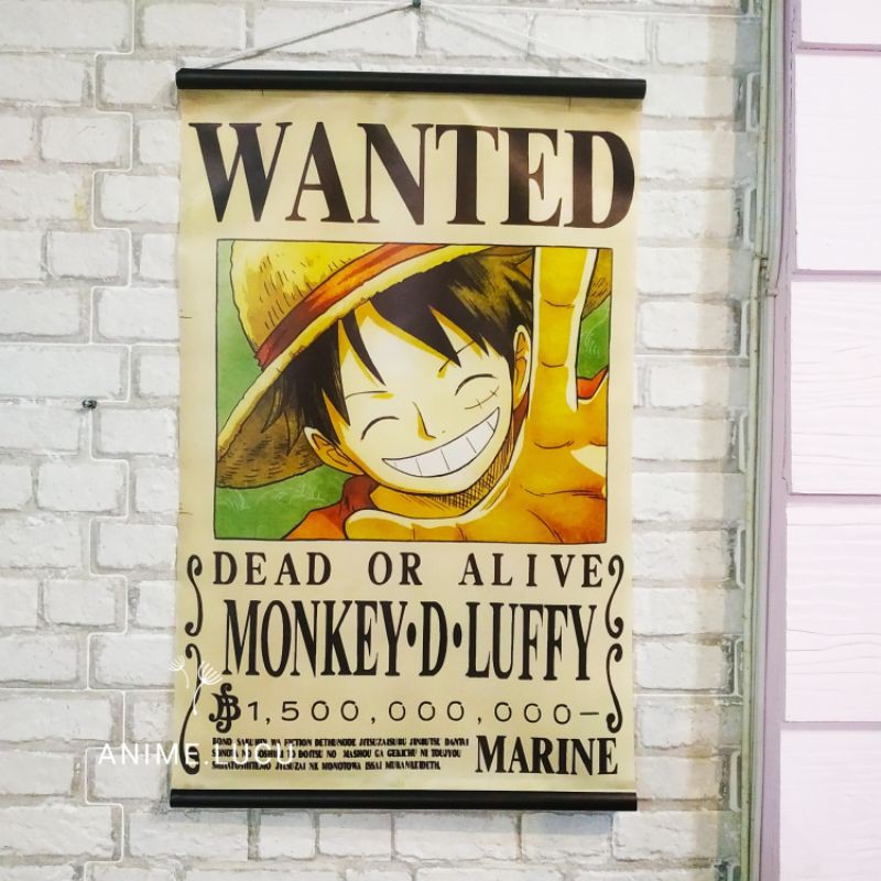 POSTER ONE PIECE luffy wanted anime kpop
