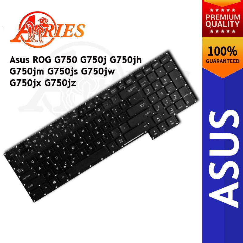 Keyboard Laptop Gaming Asus ROG G750 G750j G750jh G750jm G750js G750jw G750jx G750jz Series