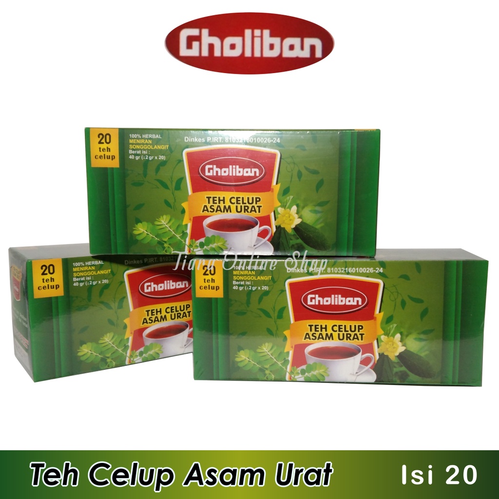 Teh Celup Asam Urat Gholiban @20 Kantong Original