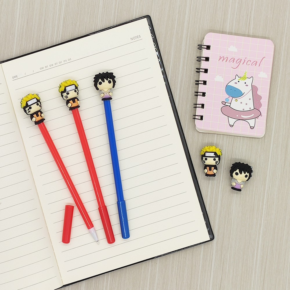 Cod 1 Lusin Pulpen Gel Motif Naruto Karakter Lucu Imut Bolpen