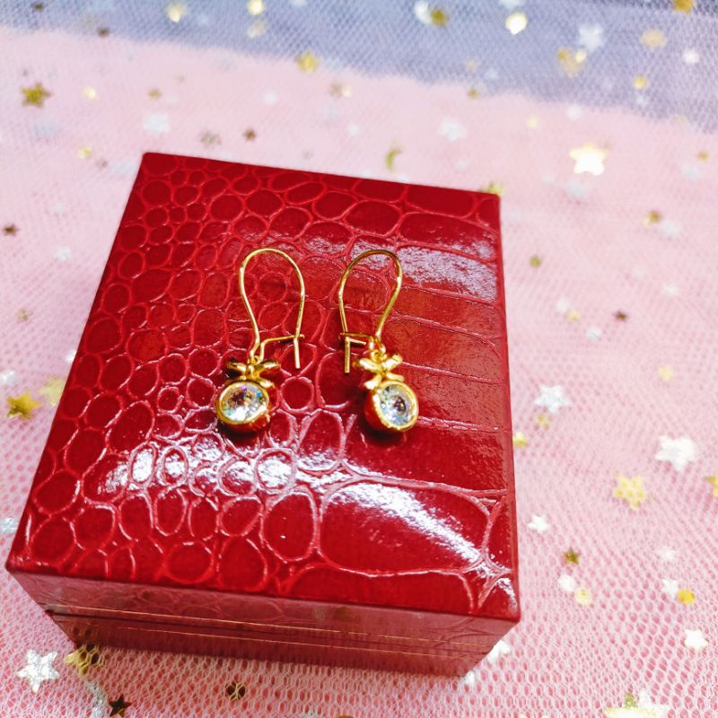 Anting Wanita Titanium Anti Karat Lapis Emas Jewelry125458