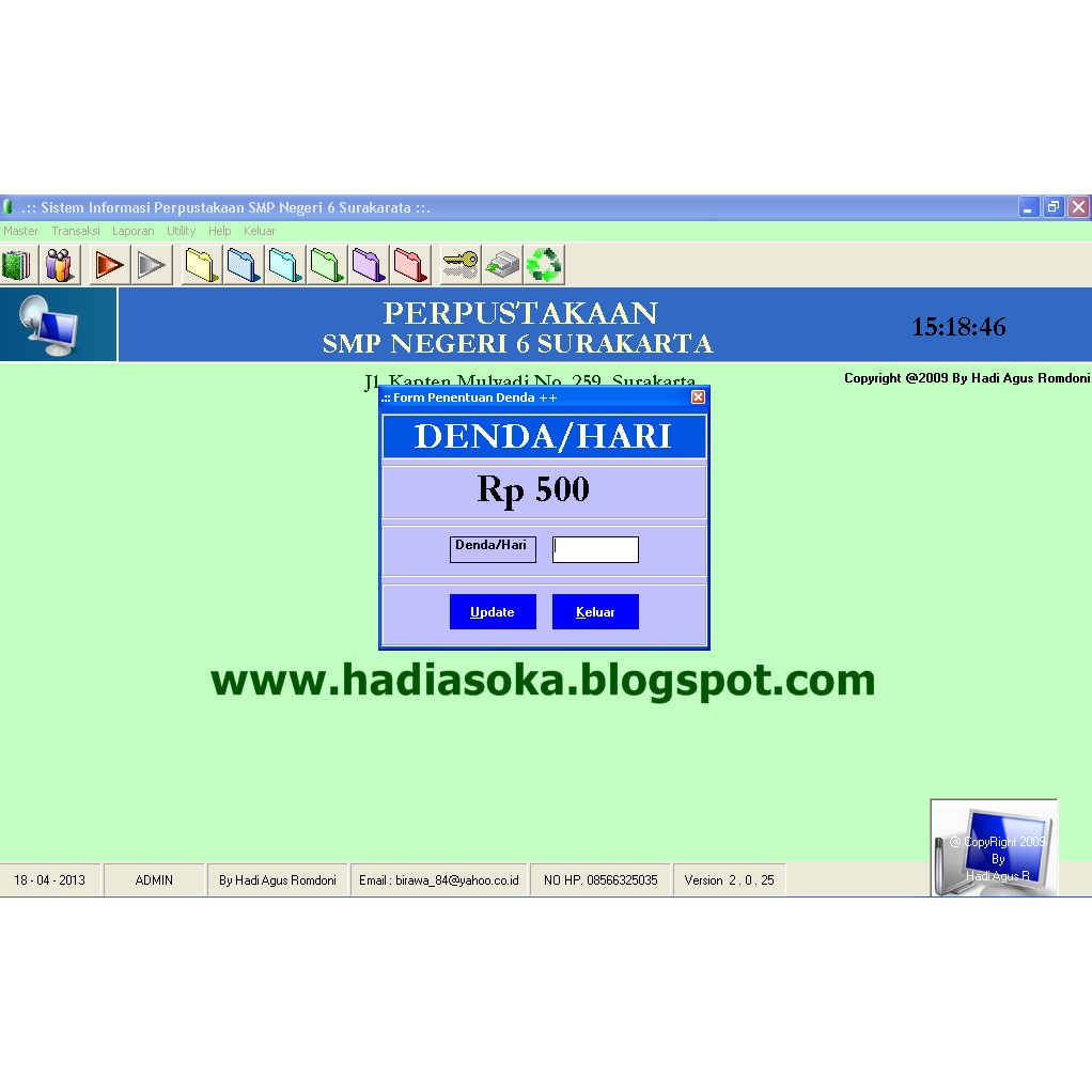 Aplikasi Perpustakaan Versi II